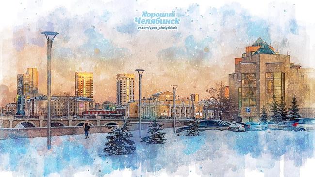 ❄ Красивое зимнее фото Челябинска. А вы скучаете по зиме?