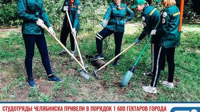 ⚡ Студотряды Челябинска привели в порядок 1 600 гектаров города