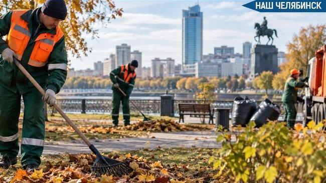 🍂 Челябинск выходит на масштабную уборку листьев перед морозами