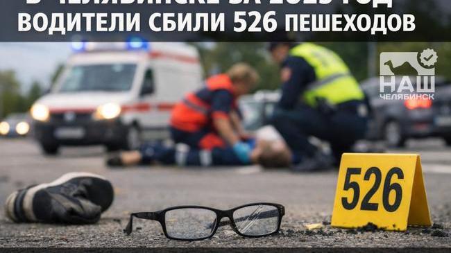 😱В Челябинске за 2025 год водители сбили более 500 пешеходов