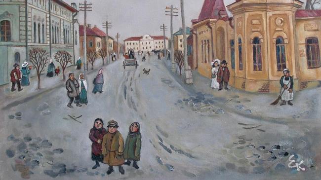 🎨 Старый Челябинск на картине Евгения Колесова. Узнаёте место?
