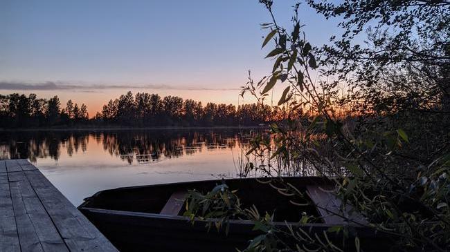 🌅 Закат на "Плотинке" в поселке Дубровка, Челябинская область