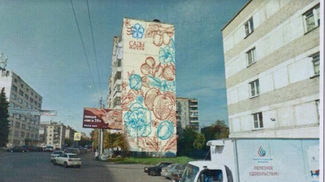 Вместо яблок и цветов на стене — старая штукатурка: скандал между художниками и жителями Челябинска