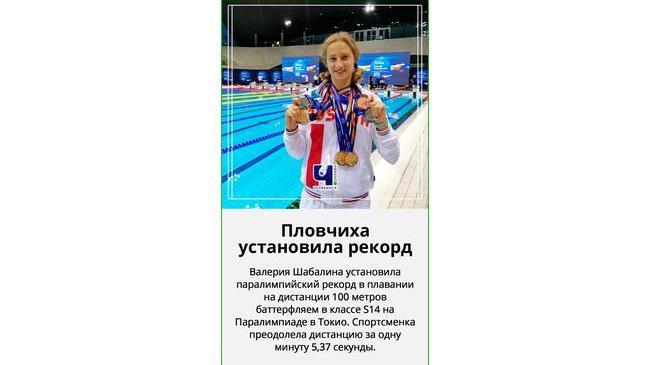 🏊‍♀️ Пловчиха из Челябинска установила рекорд Паралимпийских игр