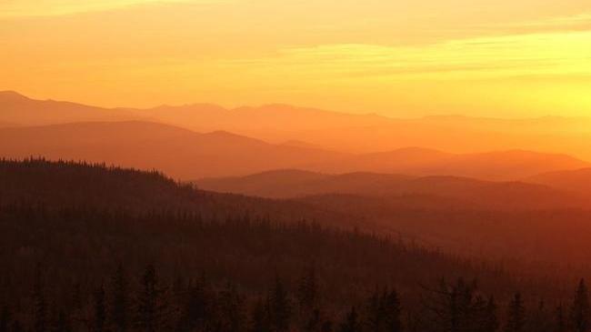 Спокойной ночи 🌃 Закат в НП "Таганай"