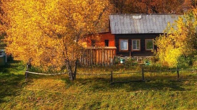 🍁 Осень в деревне на Южном Урале.
