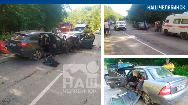 😱 В Челябинской области в лобовом ДТП погибли 3 человека. 