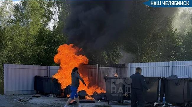 🔥 На Южном Урале массово горят мусорные баки