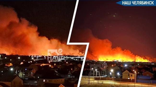 🔥 Ландшафтный пожар полыхает в районе Чурилово прямо сейчас