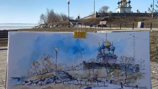 ...всем знакомый вид глазами художника! 🎨😍