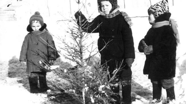 🎄 Трагическое расставание с новогодней ёлочкой, фото из 1970х. ☺ А до какого числа обычно вы оставляете елочку дома?