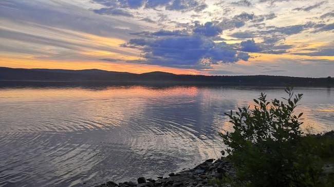 Закат на Аракуле.