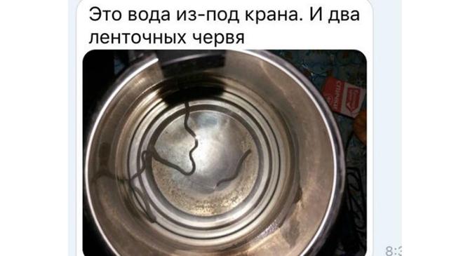 Вода с червями потекла из-под крана у жителей Челябинска