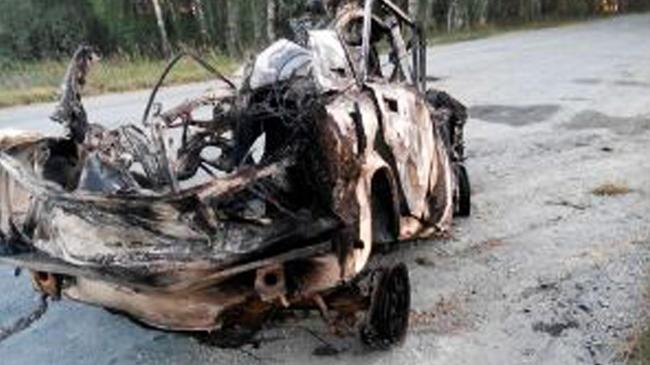 ДТП со взрывом унесло жизни двух человек на дороге под Челябинском