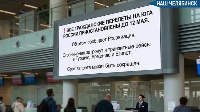✈️ Челябинцы не смогут улететь на юг России
